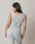 Grey Linen Vest by THE MRCH MUSE
