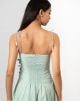 Mint Bloom Midi Dress by THE MRCH MUSE