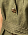 Olive Green Utility Dress by THE MRCH MUSE