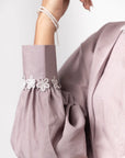 Purple Dove Blossom Shirt by THE MRCH MUSE