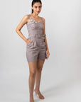 Purple Dove Playsuit by THE MRCH MUSE