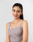 Purple Dove Playsuit by THE MRCH MUSE