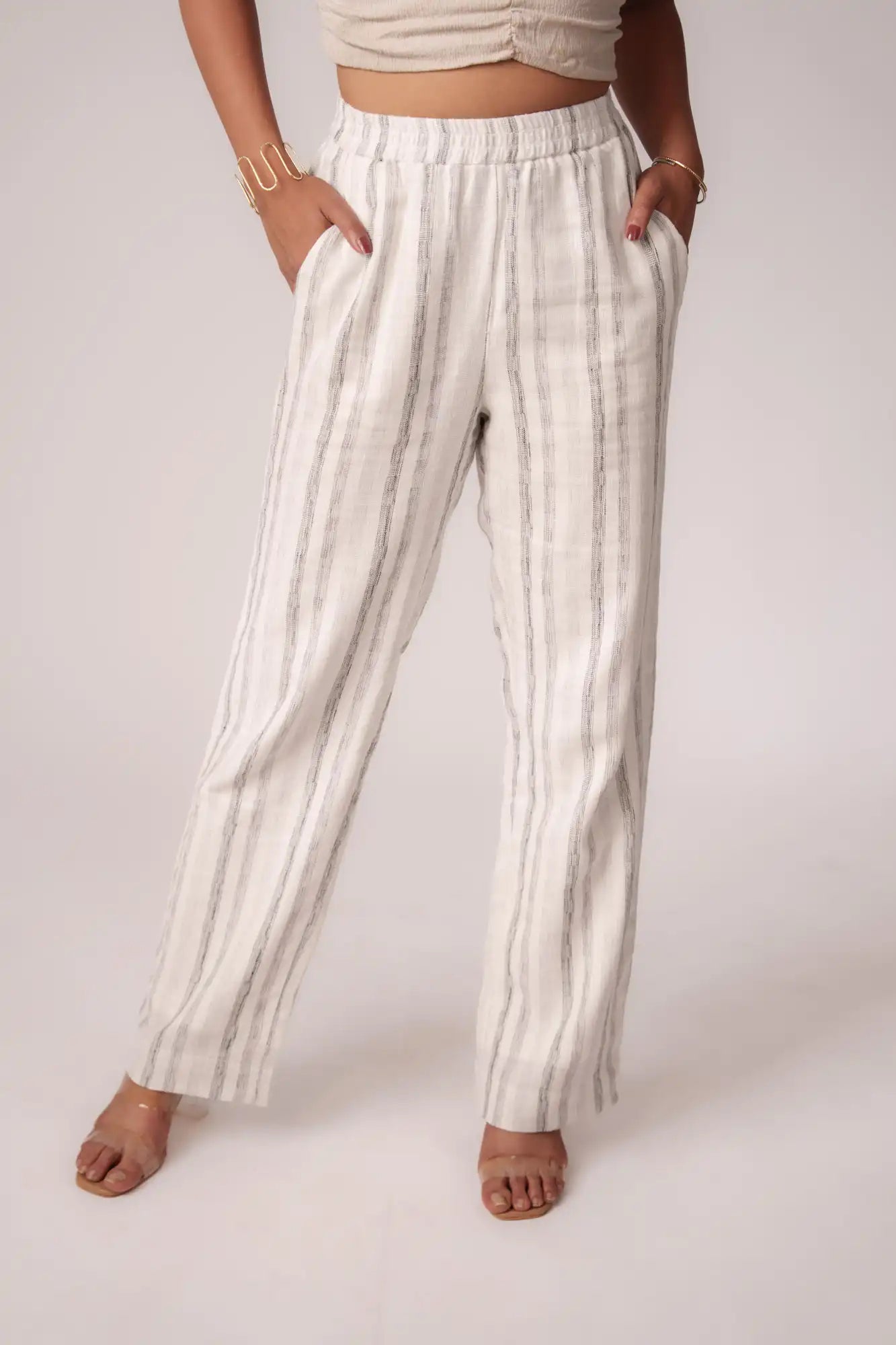 Black & White Striped Pant by THE MRCH MUSE