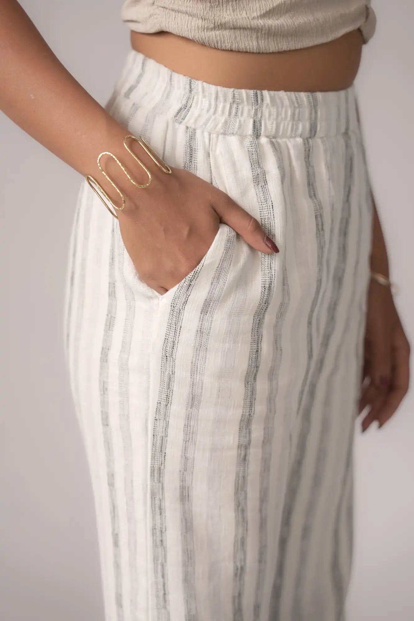 Black & White Striped Pant by THE MRCH MUSE