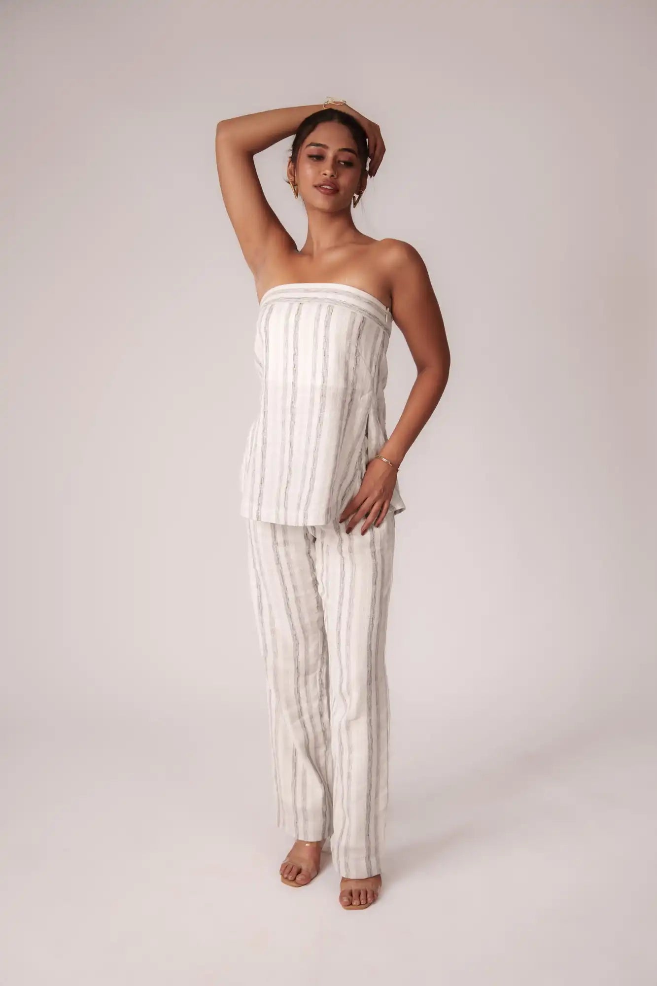 Black &amp; White Striped Pant by THE MRCH MUSE