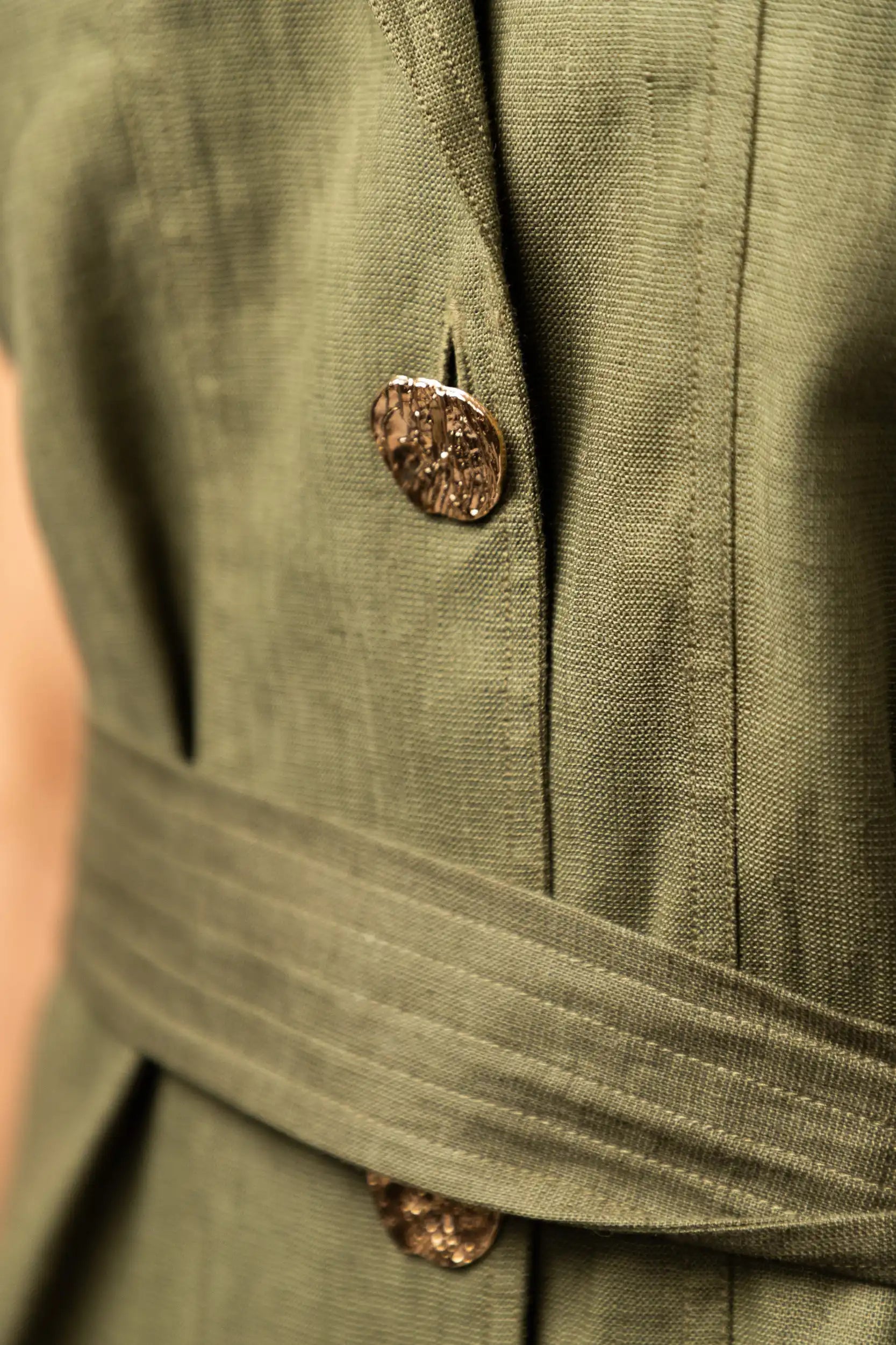 Olive Green Utility Dress by THE MRCH MUSE