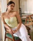Pastel Green Tube Top by THE MRCH MUSE