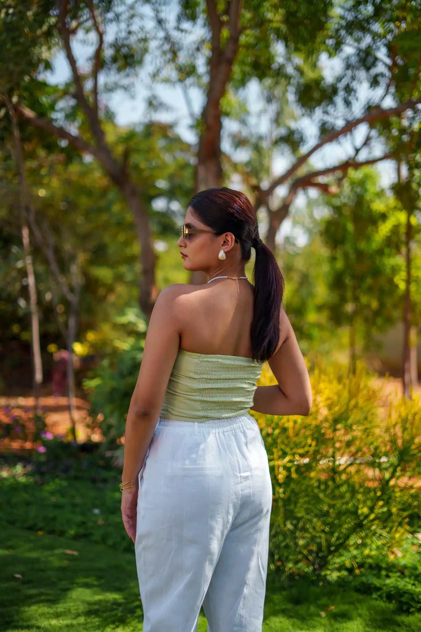 Pastel Green Tube Top by THE MRCH MUSE