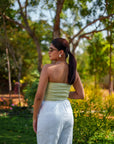 Pastel Green Tube Top by THE MRCH MUSE