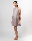 Purple Blossom Shift Dress by THE MRCH MUSE