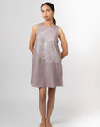 Purple Blossom Shift Dress by THE MRCH MUSE