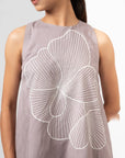 Purple Blossom Shift Dress by THE MRCH MUSE