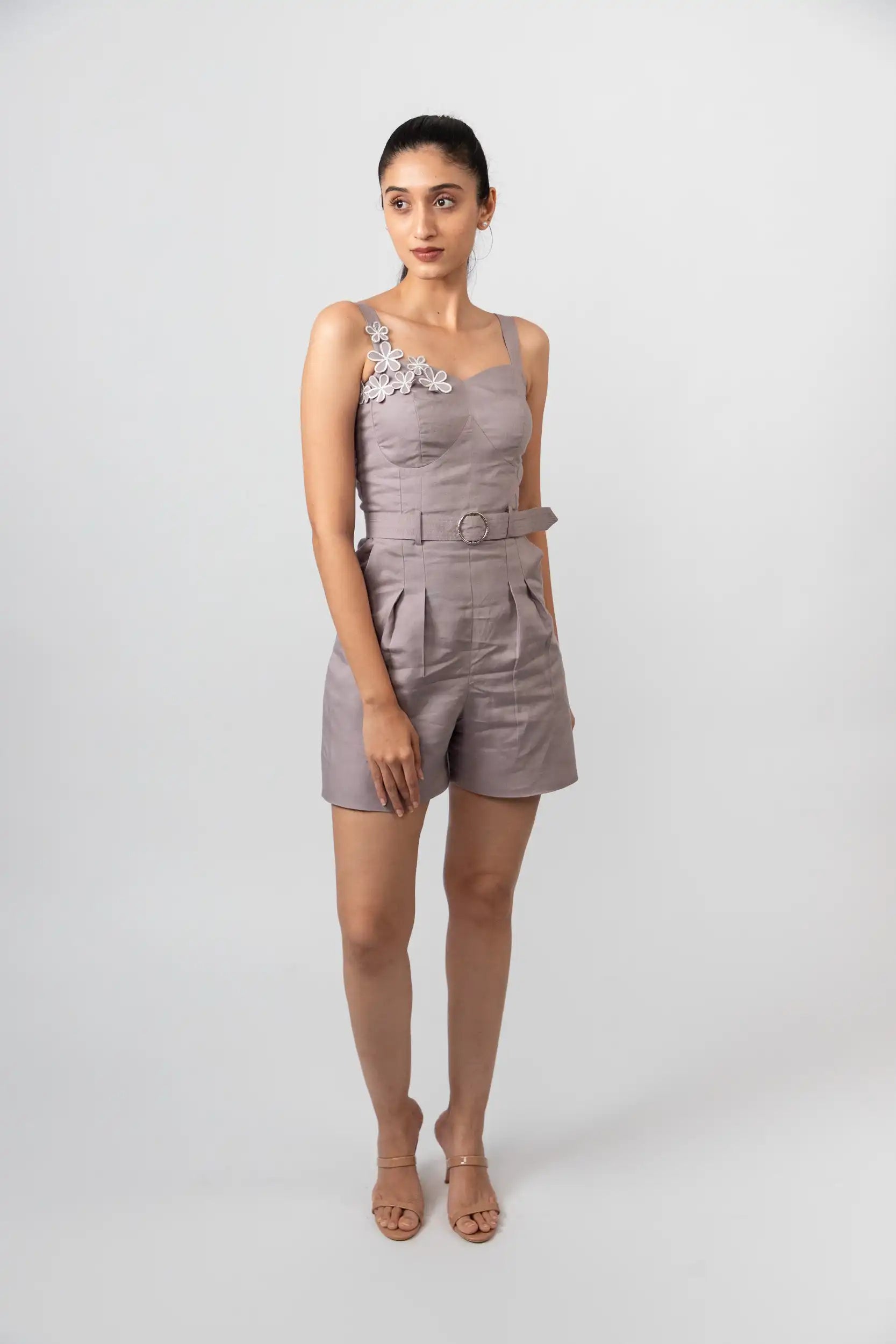 Purple Dove Playsuit by THE MRCH MUSE