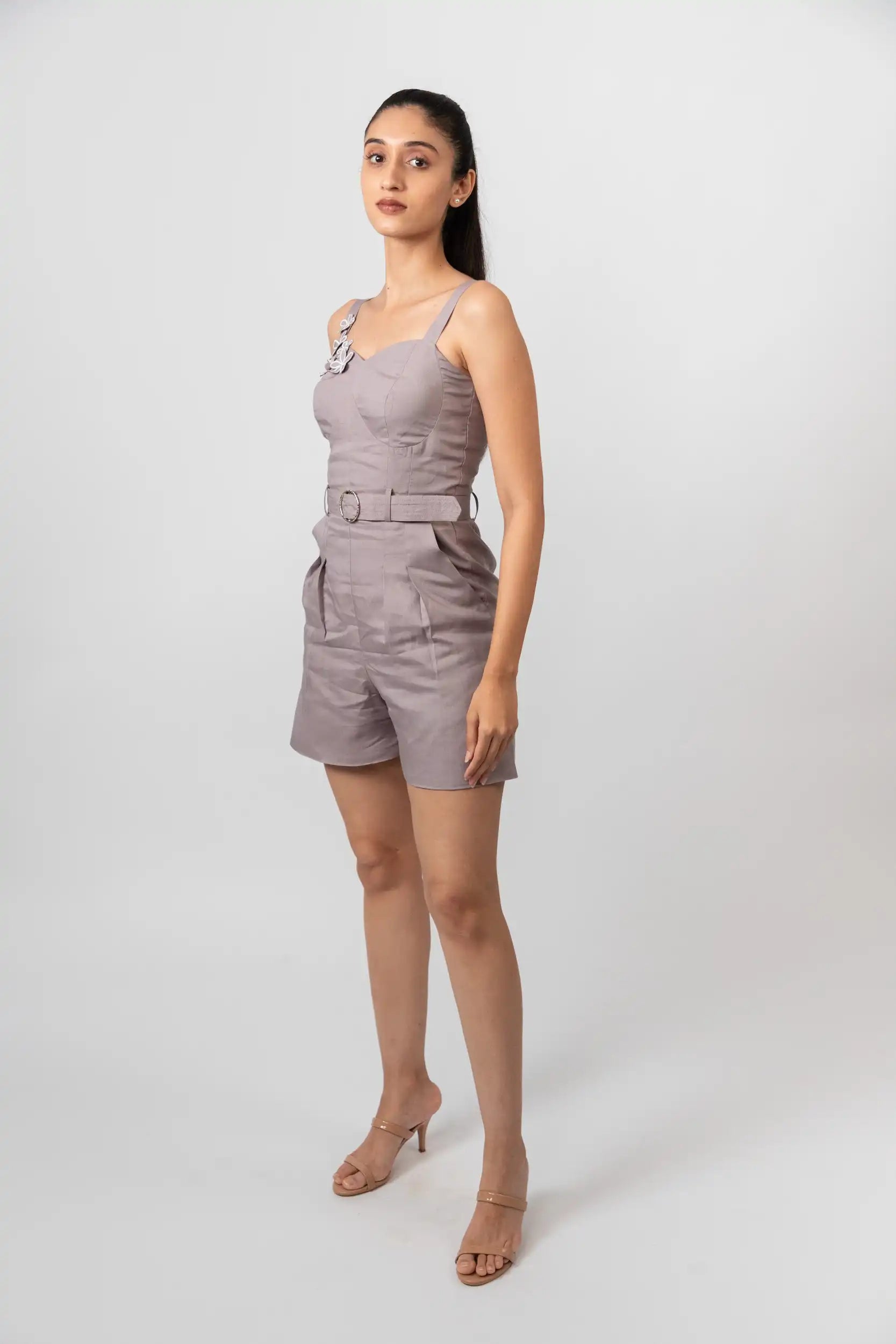 Purple Dove Playsuit by THE MRCH MUSE