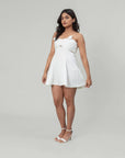 White Rose Mini Dress by THE MRCH MUSE