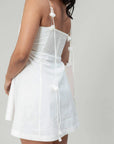 White Rose Mini Dress by THE MRCH MUSE