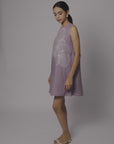 Purple Blossom Shift Dress by THE MRCH MUSE